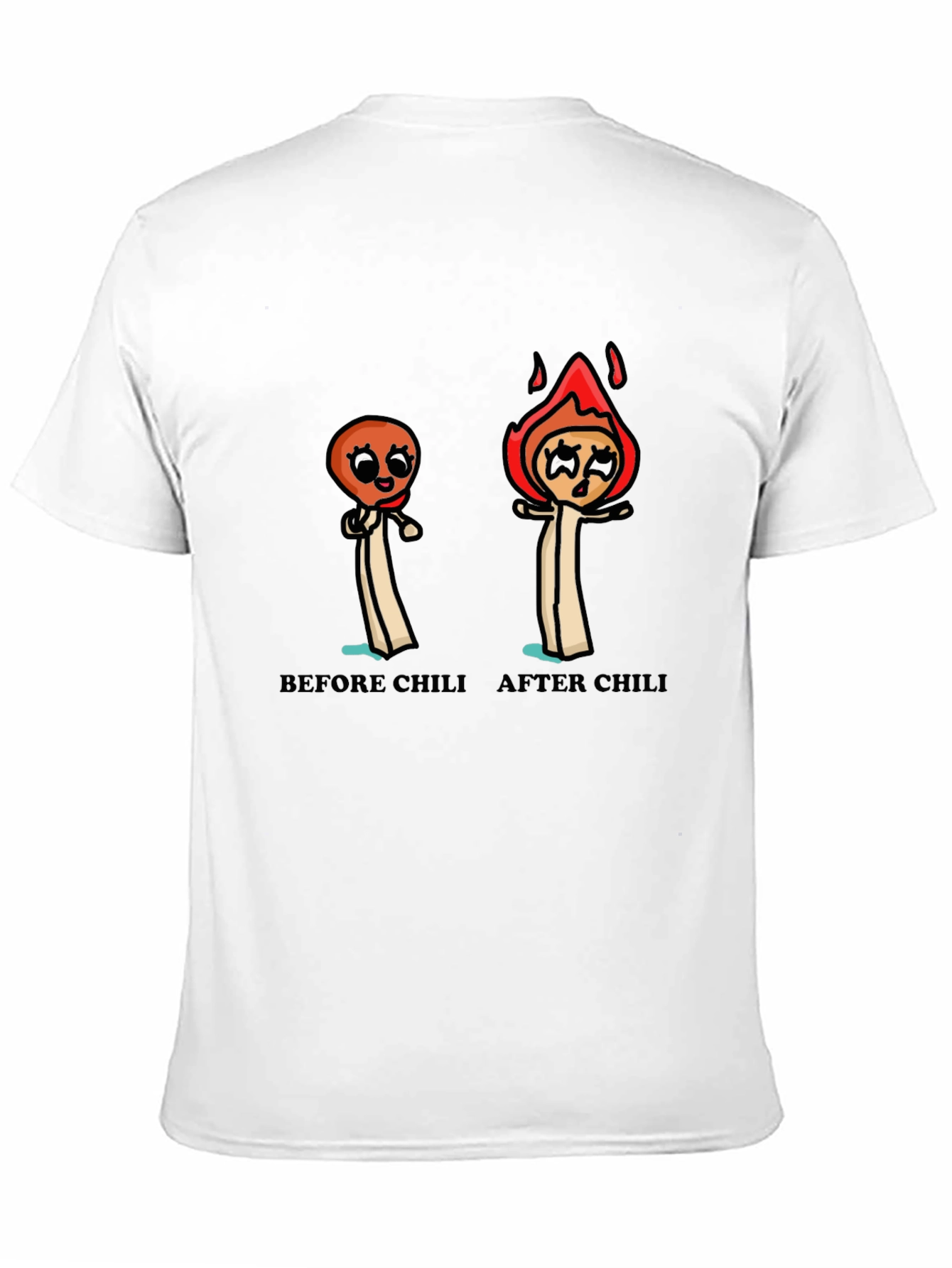 Funny Chili Lover T-Shirt - Before and After