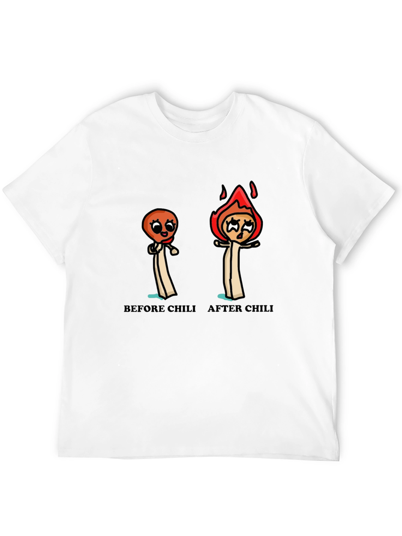 Funny Chili Lover T-Shirt - Before and After