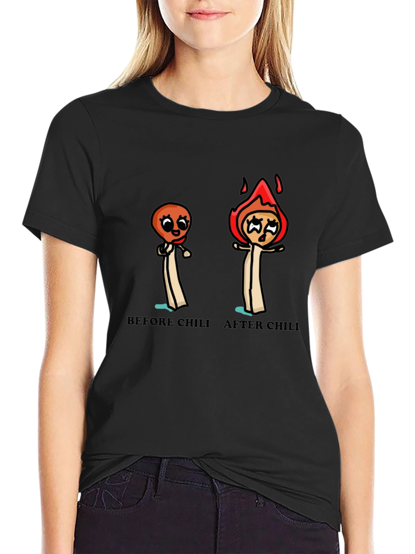 Funny Chili Lover T-Shirt - Before and After
