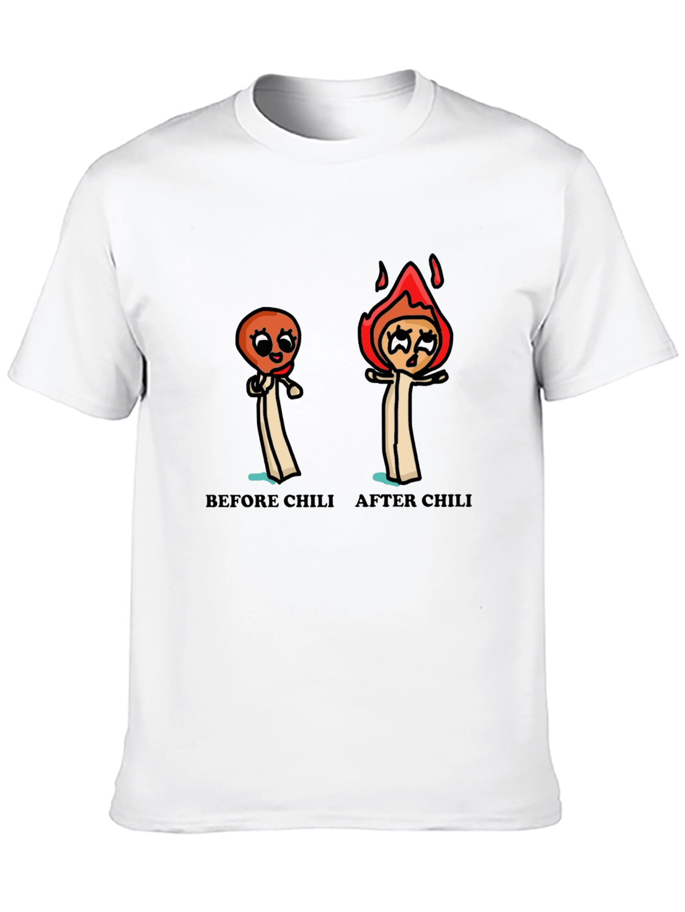 Funny Chili Lover T-Shirt - Before and After