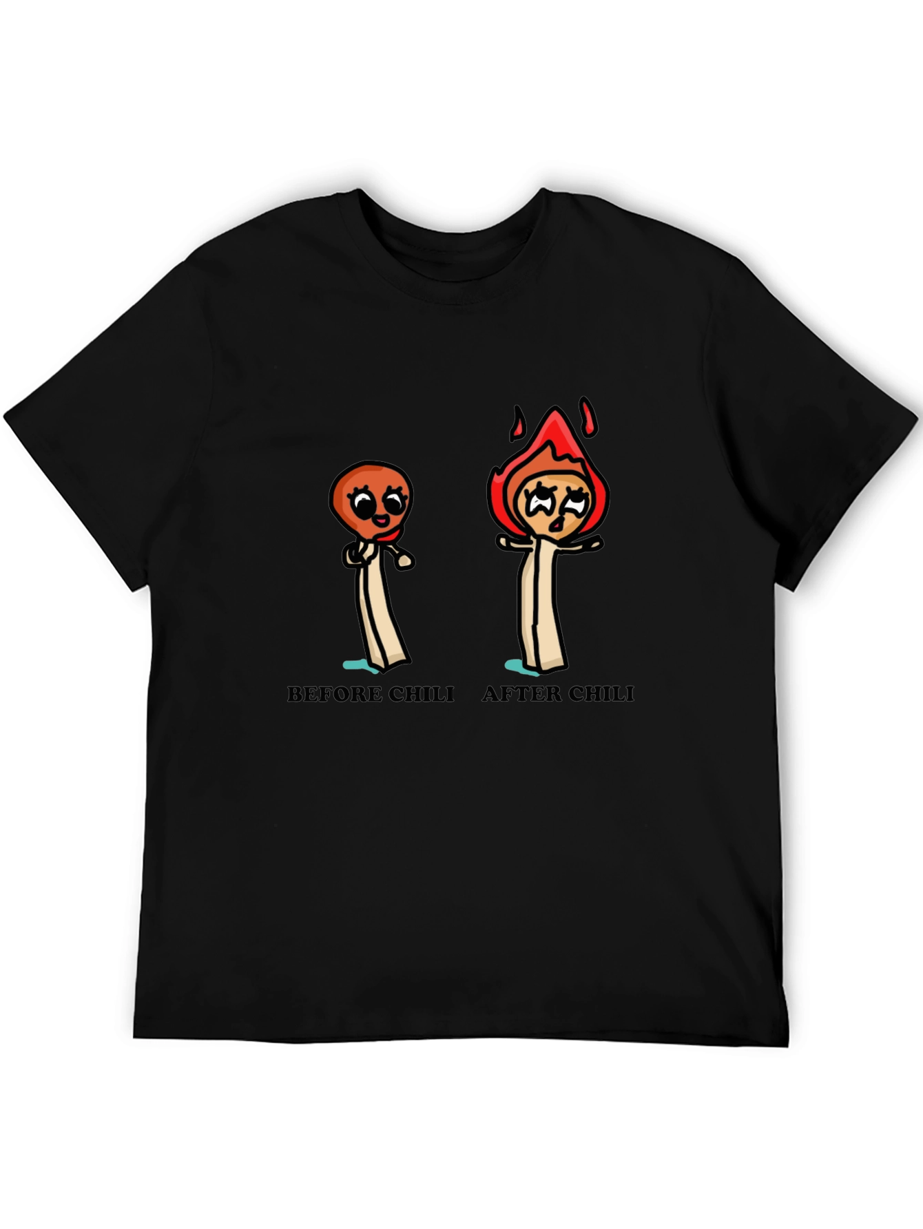 Funny Chili Lover T-Shirt - Before and After