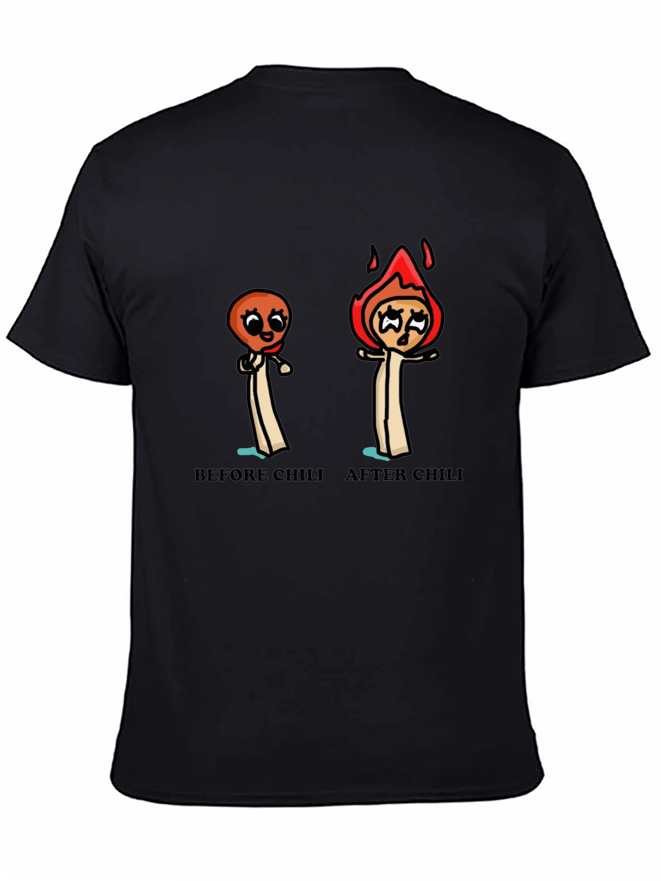 Funny Chili Lover T-Shirt - Before and After