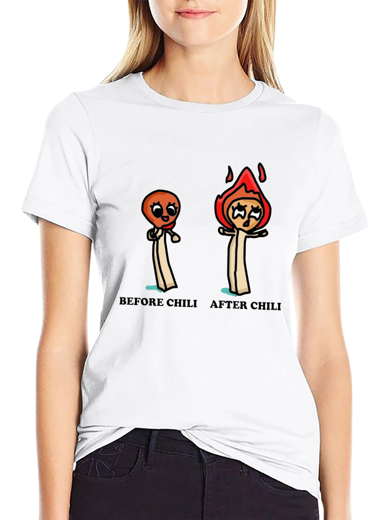 Funny Chili Lover T-Shirt - Before and After
