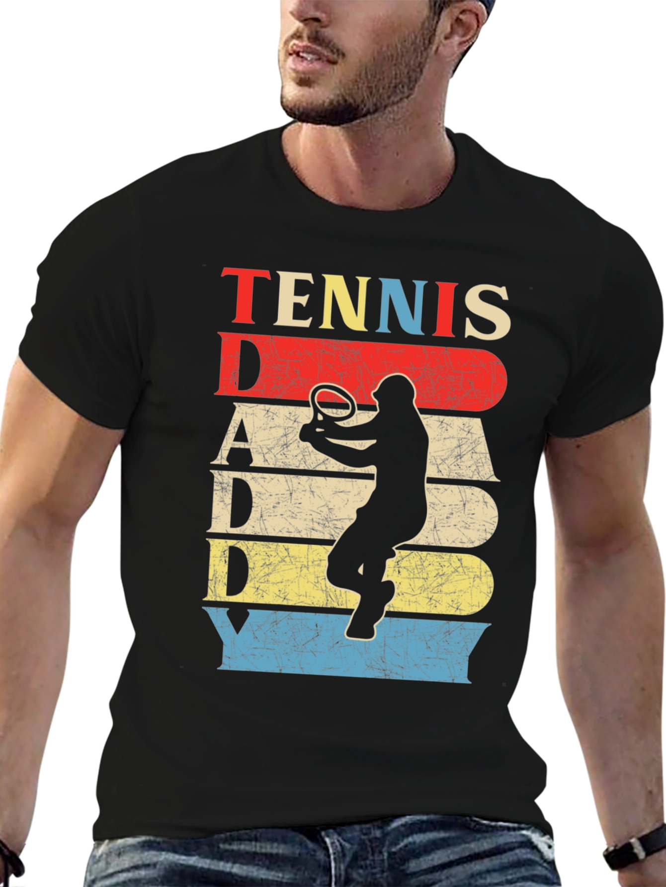 Tennis Dad Retro T-Shirt - Perfect Fathers Day Gift