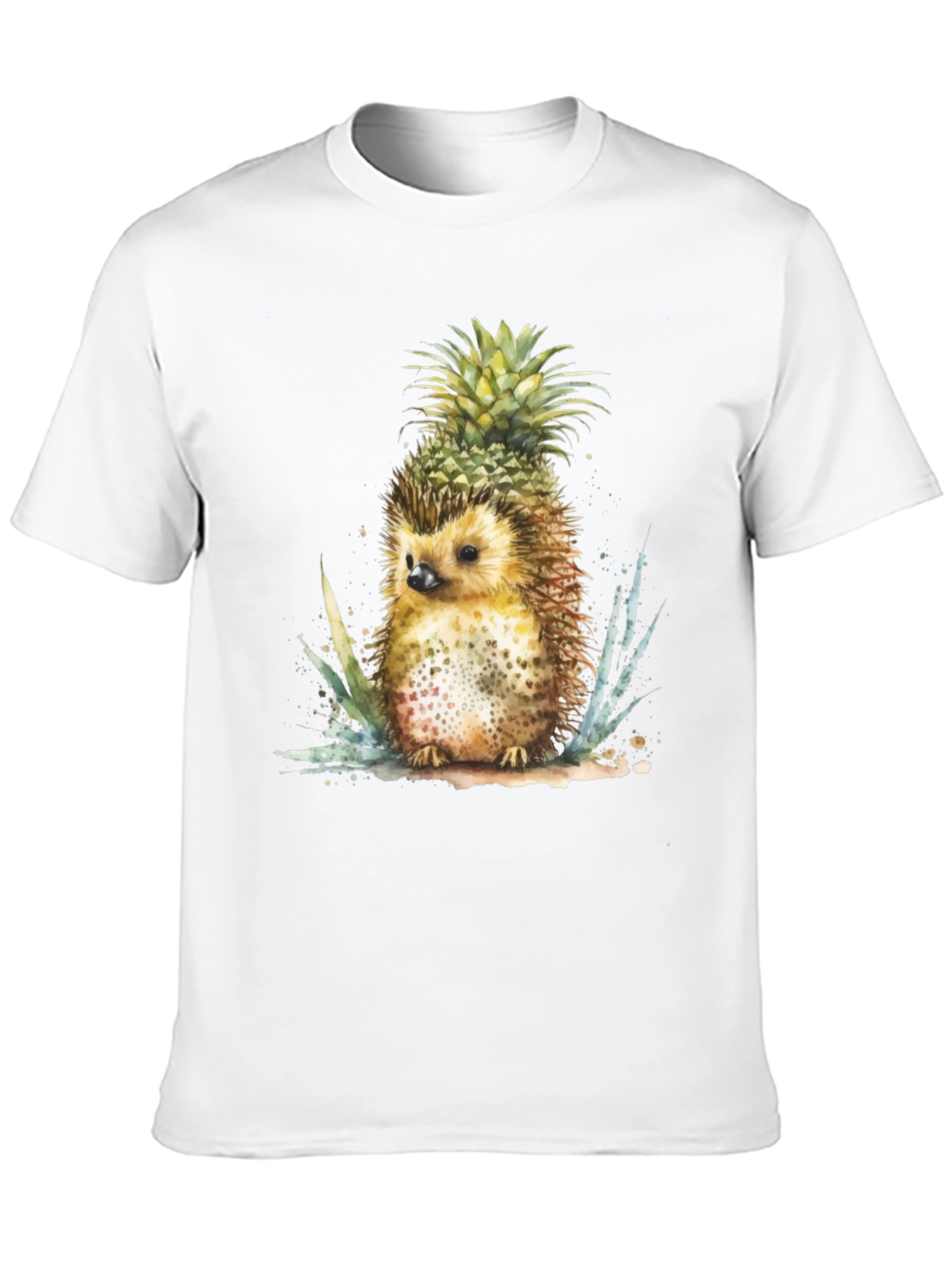 Hedgehog Pineapple T-Shirt - Unique Graphic Tee