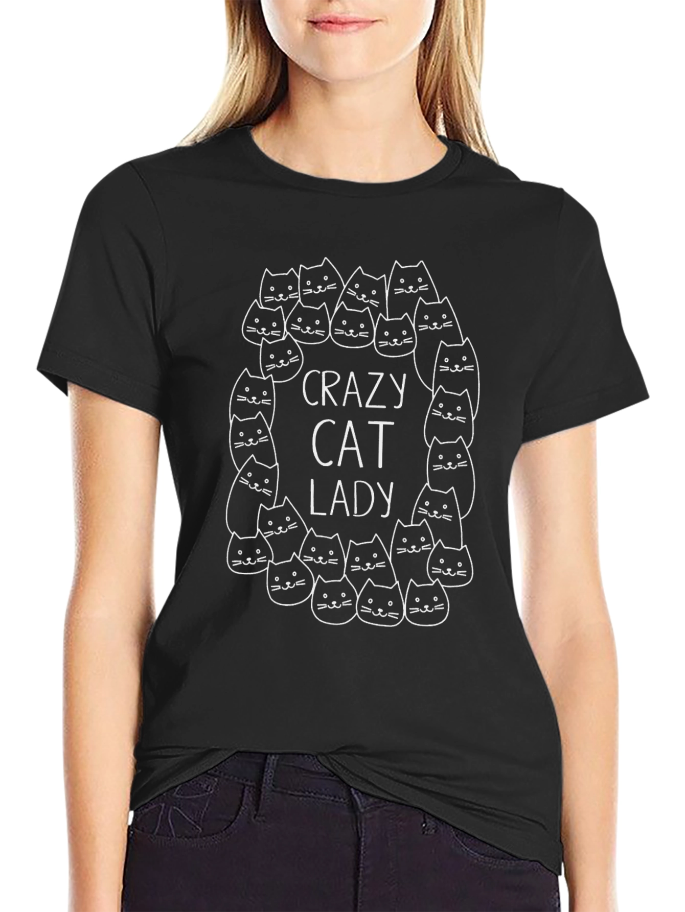 Crazy Cat Lady T-Shirt - Cute Cat Graphic Tee