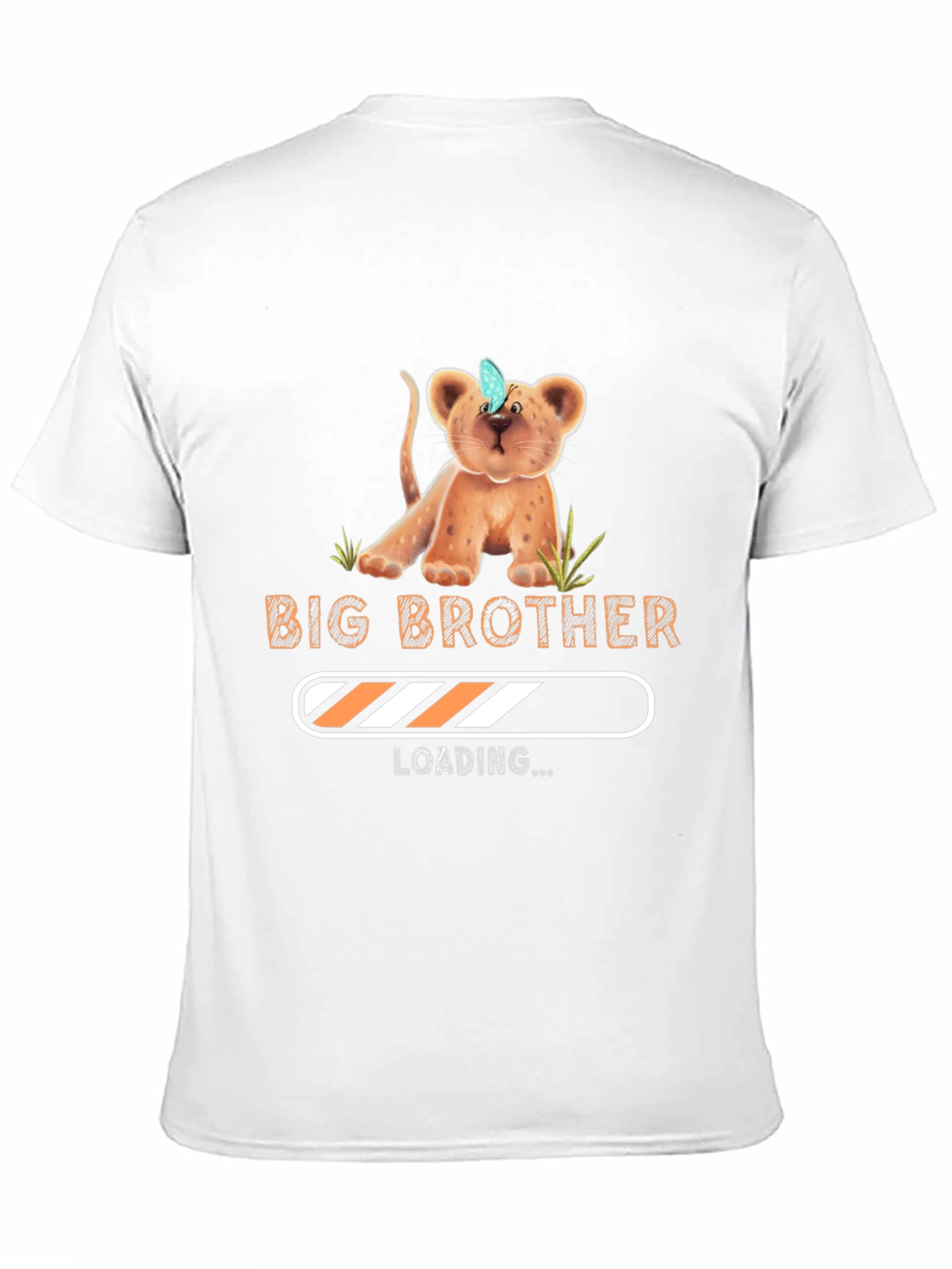 Big Brother Loading T-Shirt - Cute Lion Cub Tee