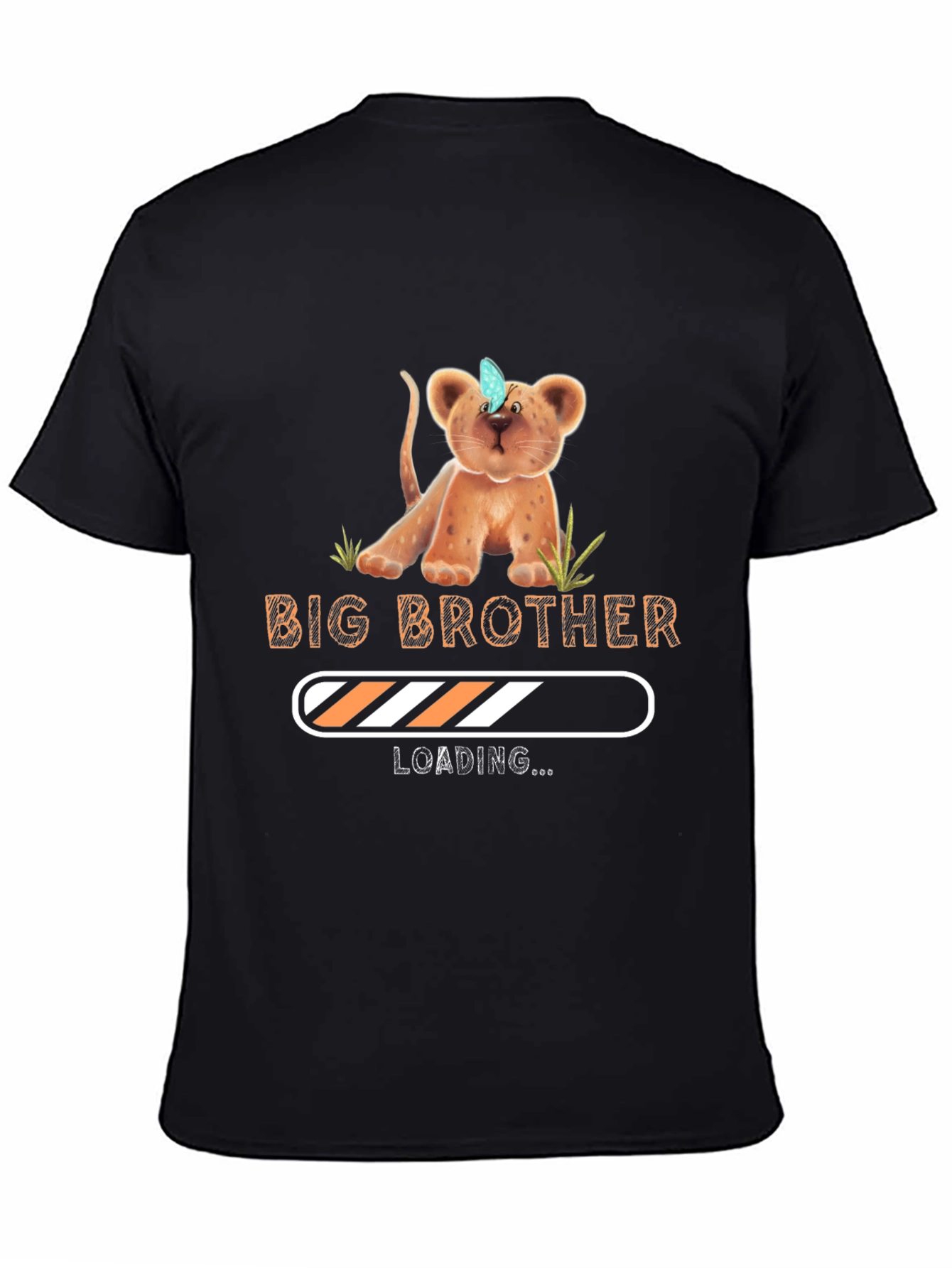 Big Brother Loading T-Shirt - Cute Lion Cub Tee
