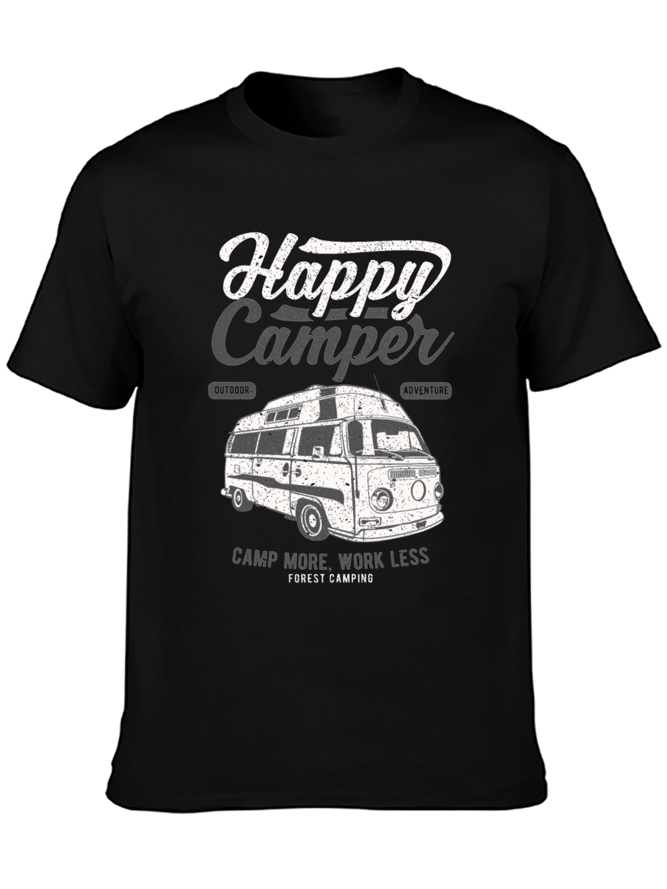 Happy Camper T-Shirt - Camping Adventure