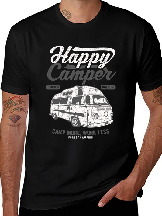 Happy Camper T-Shirt - Camping Adventure