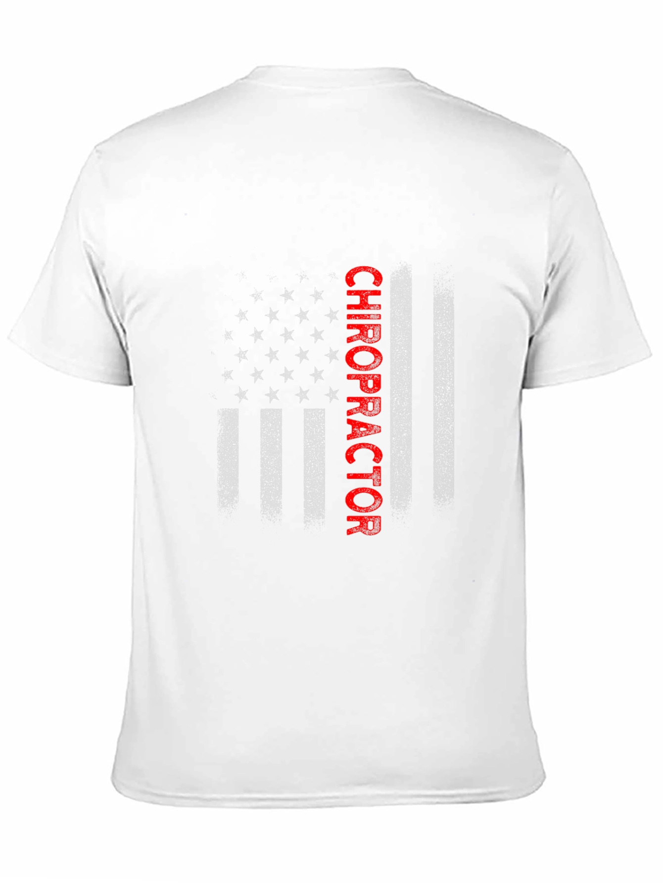 Chiropractor American Flag Graphic T-Shirt