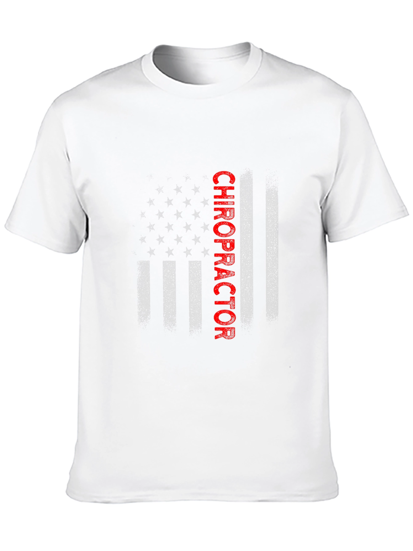 Chiropractor American Flag Graphic T-Shirt