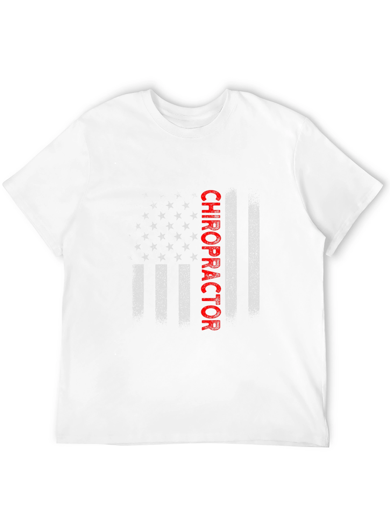 Chiropractor American Flag Graphic T-Shirt