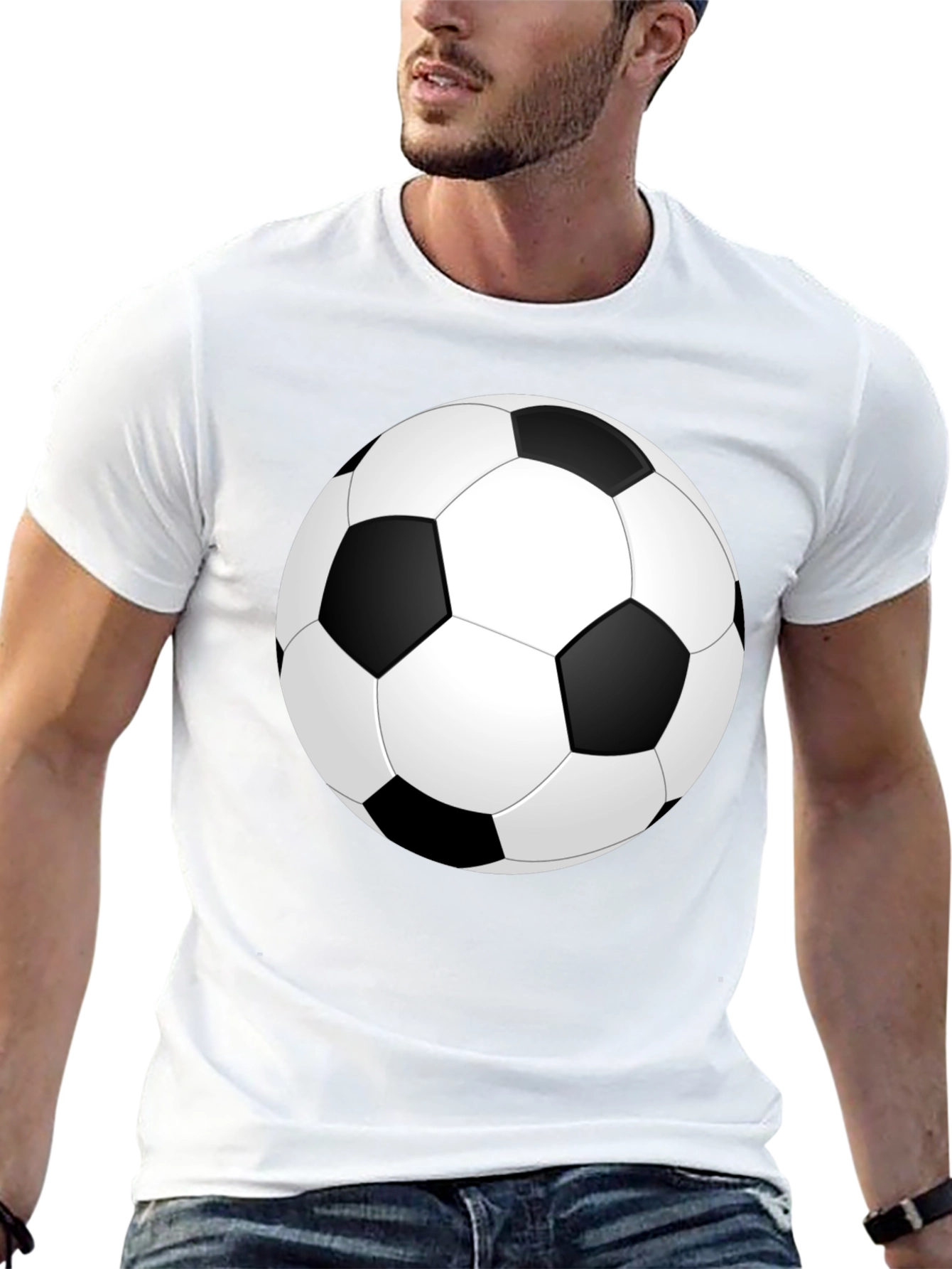 Soccer Ball Graphic Print T-Shirt