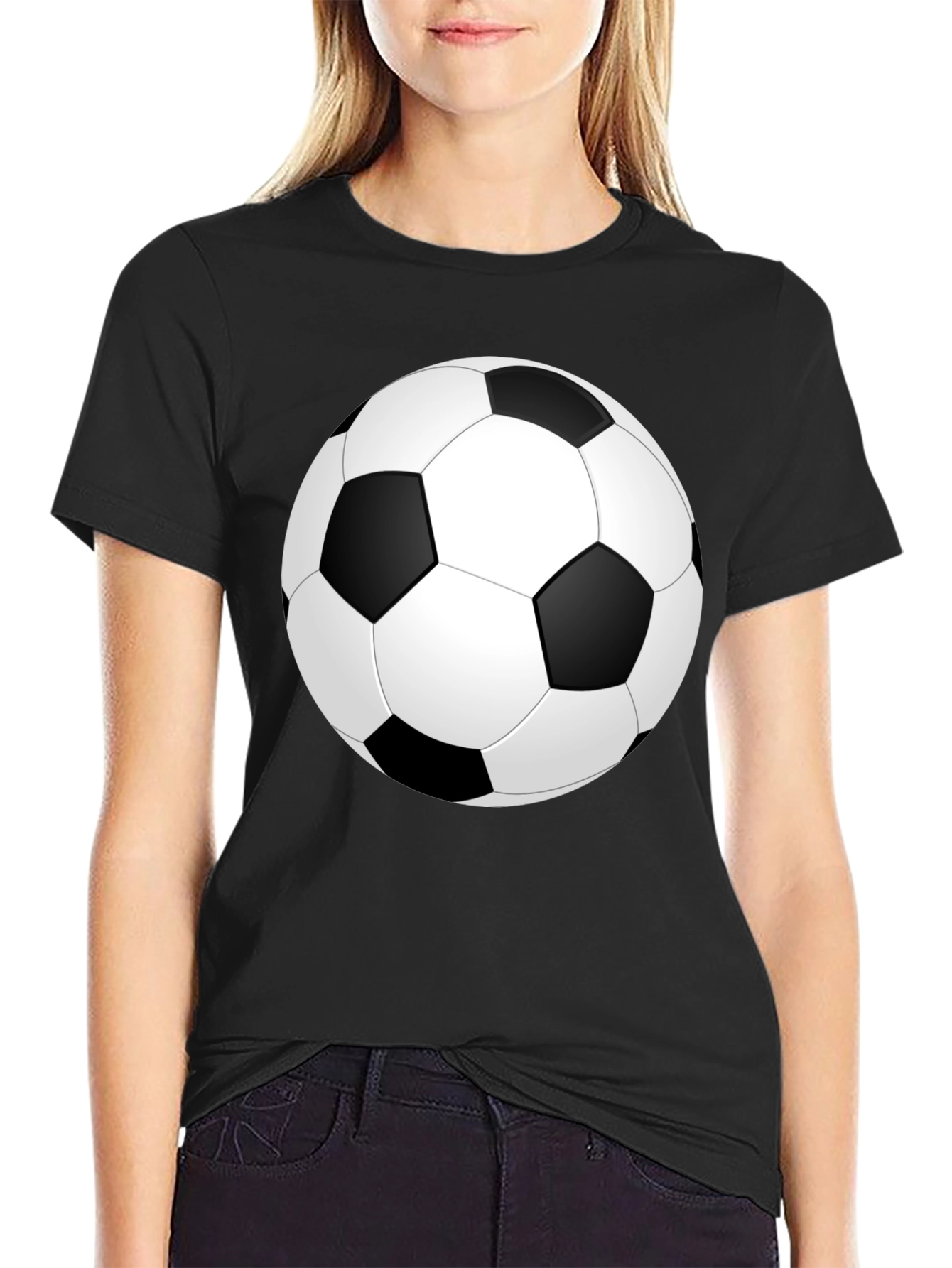 Soccer Ball Graphic Print T-Shirt