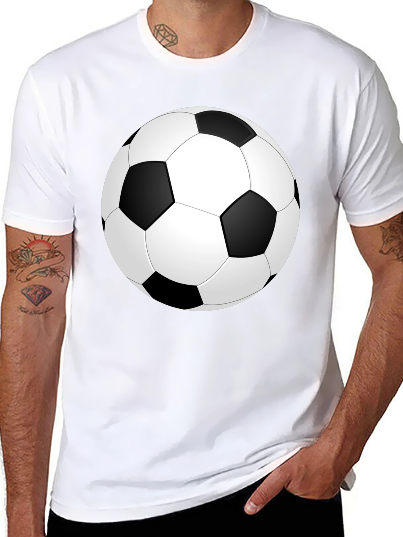 Soccer Ball Graphic Print T-Shirt