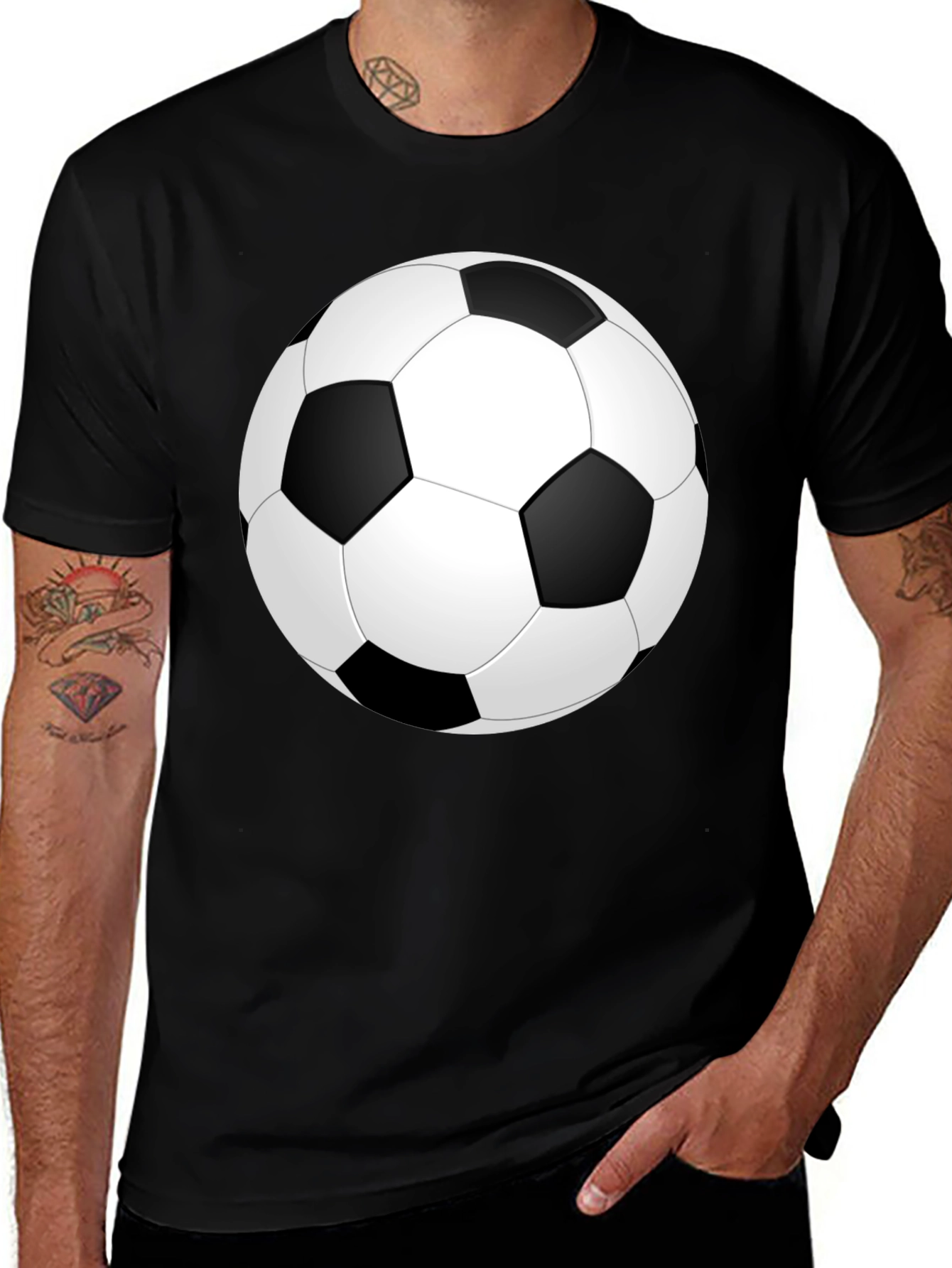 Soccer Ball Graphic Print T-Shirt