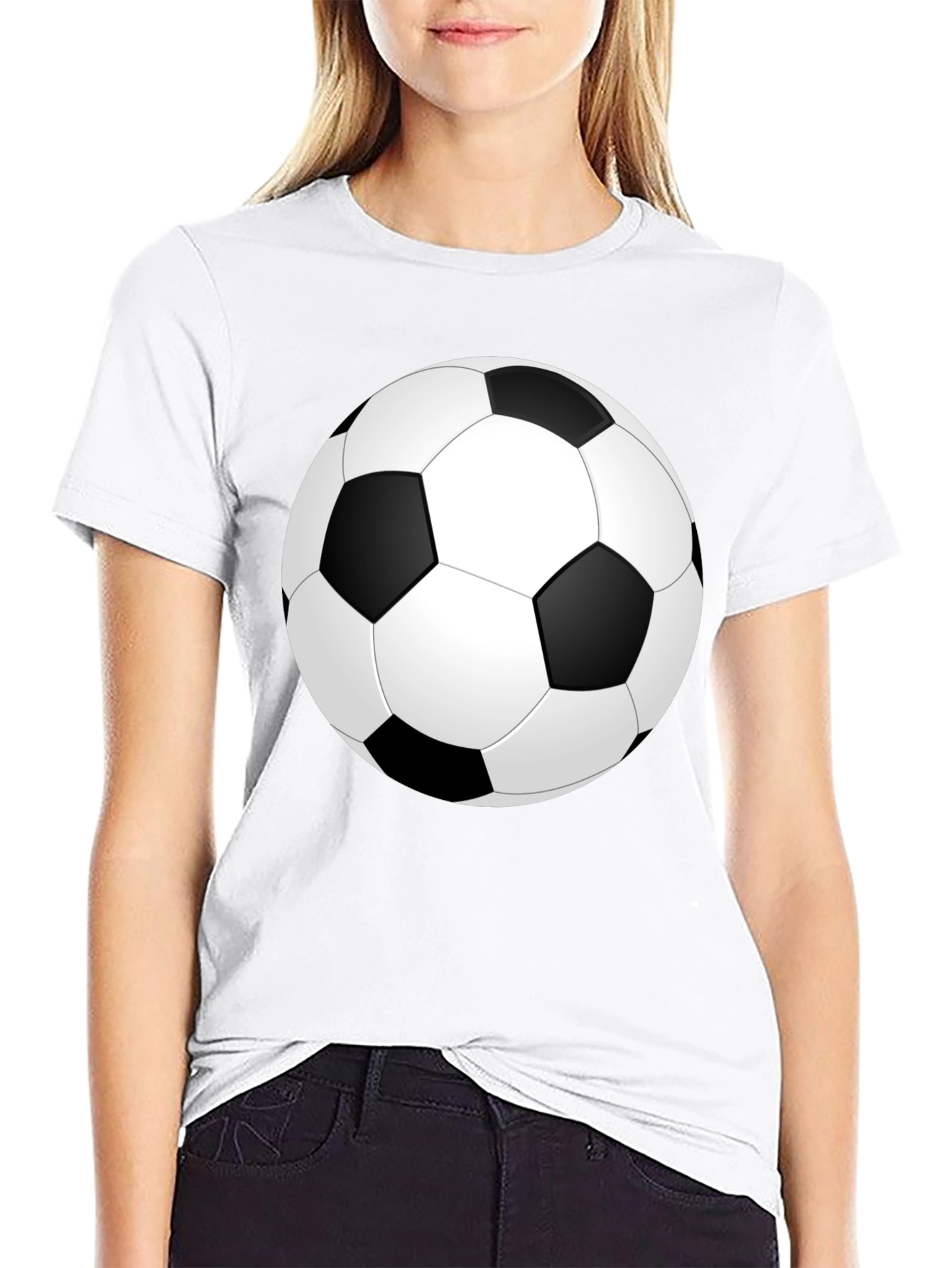 Soccer Ball Graphic Print T-Shirt