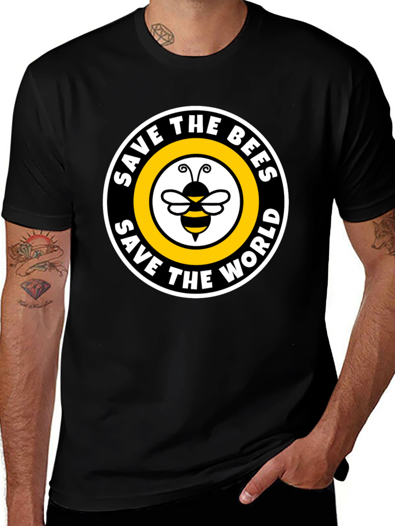 Save the Bees T-Shirt - Protect Our Pollinators