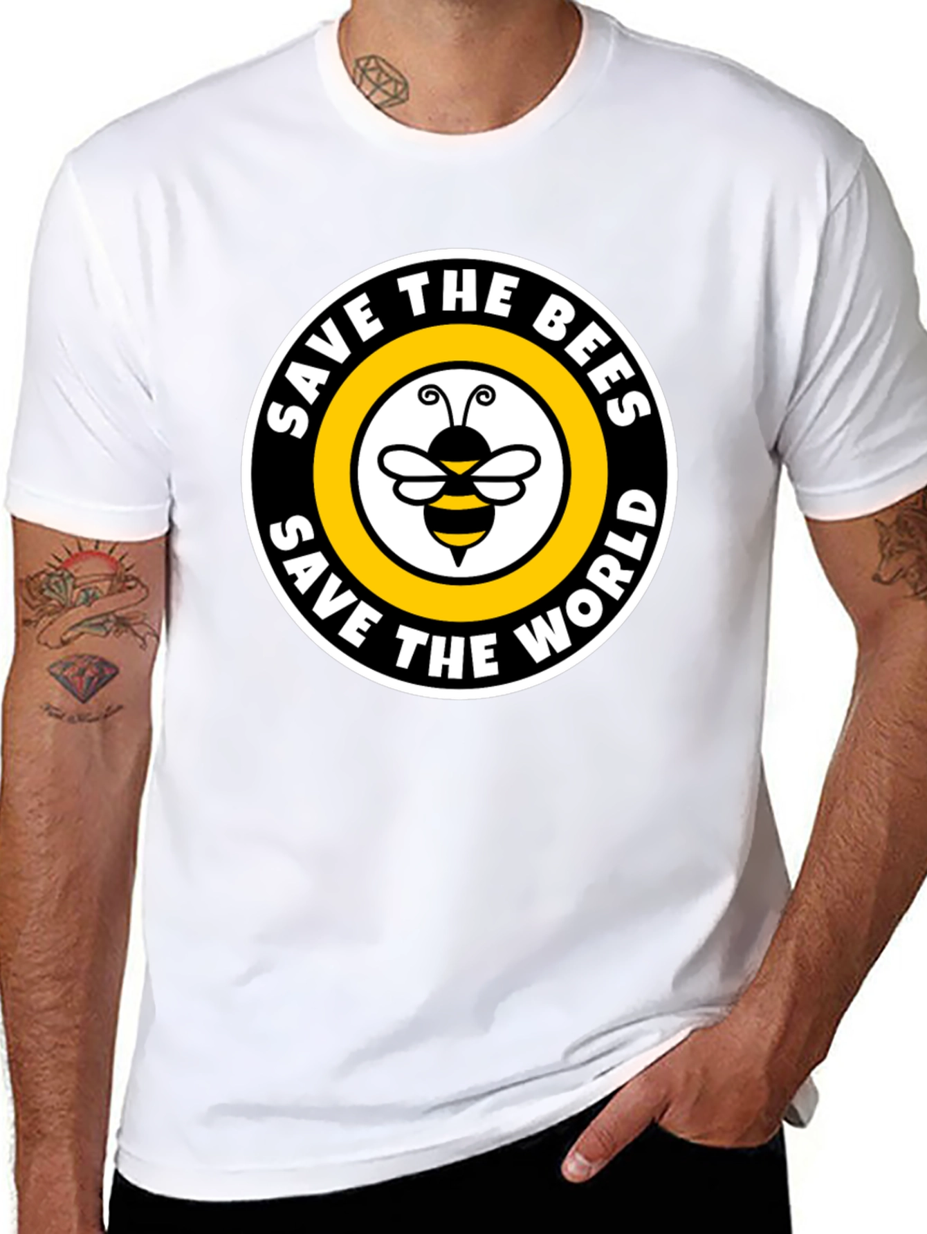 Save the Bees T-Shirt - Protect Our Pollinators