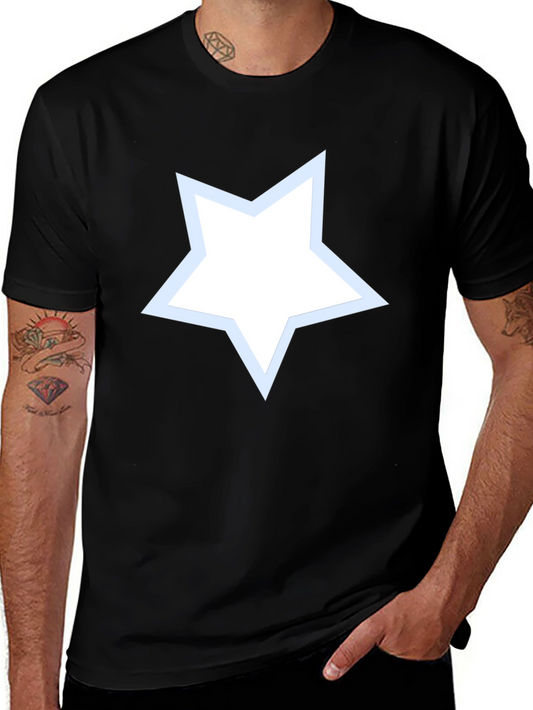 Star Graphic Mens Black T-Shirt