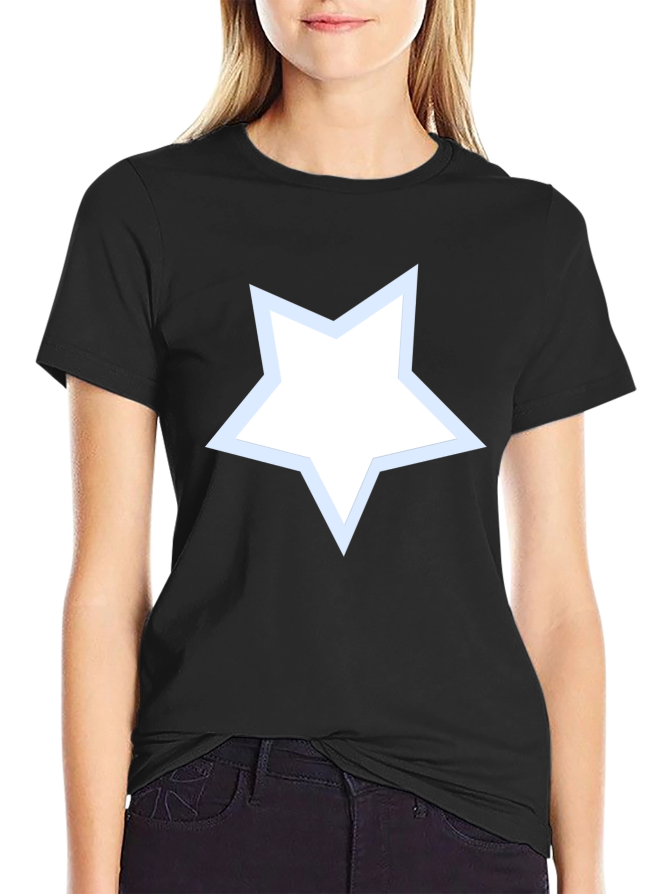 Star Graphic Mens Black T-Shirt