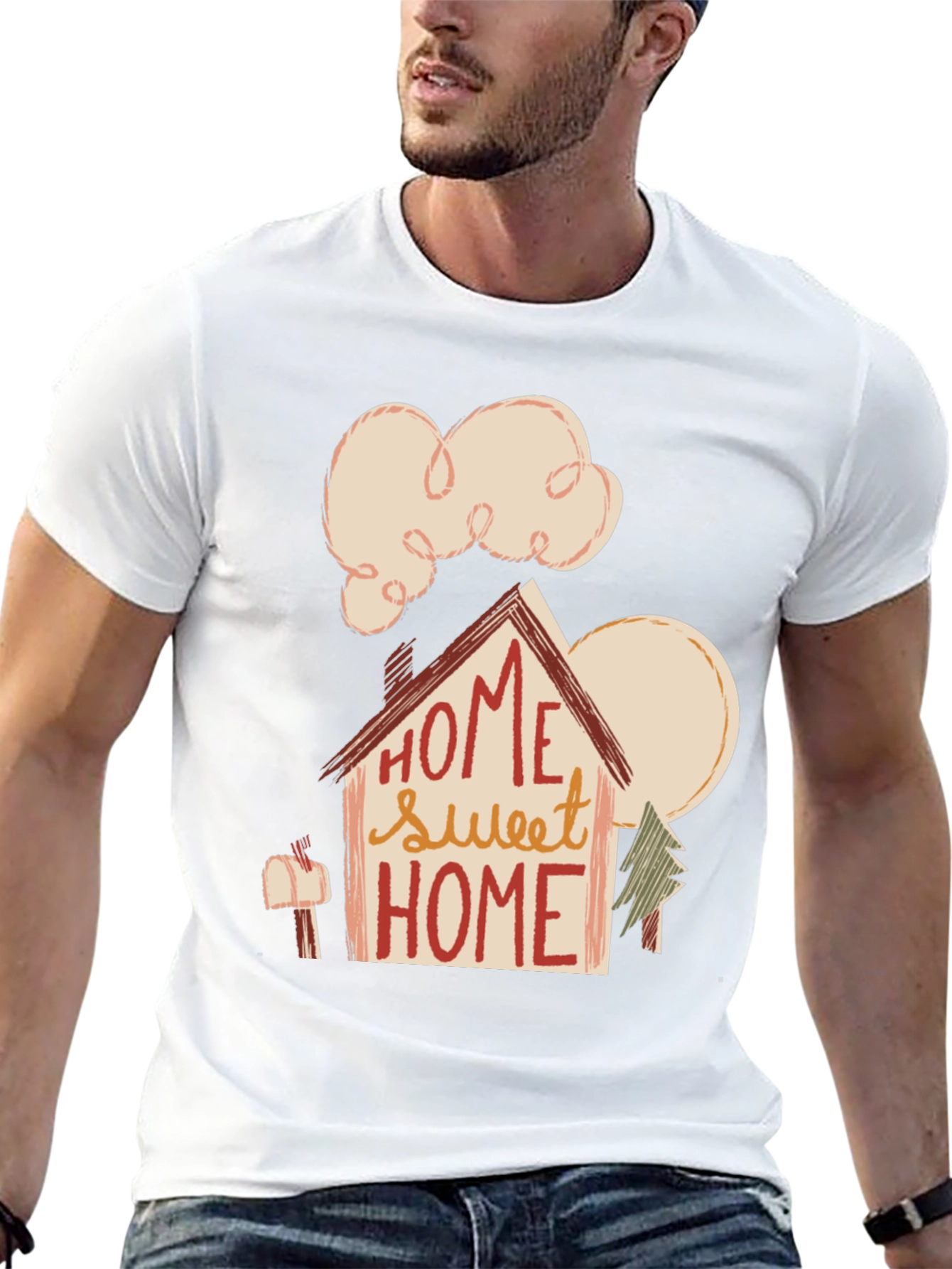 Home Sweet Home Graphic T-Shirt - Cozy Style