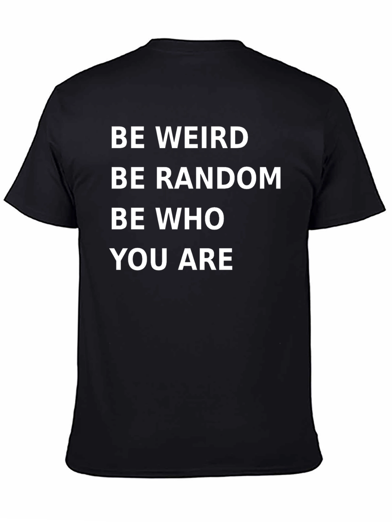 Be Weird Graphic Tee - Black