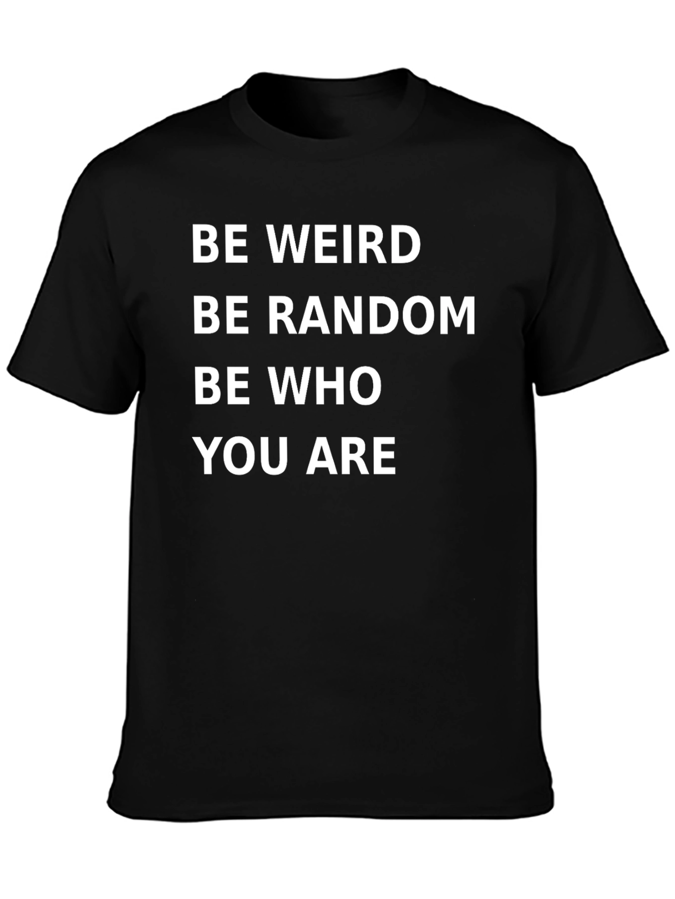 Be Weird Graphic Tee - Black