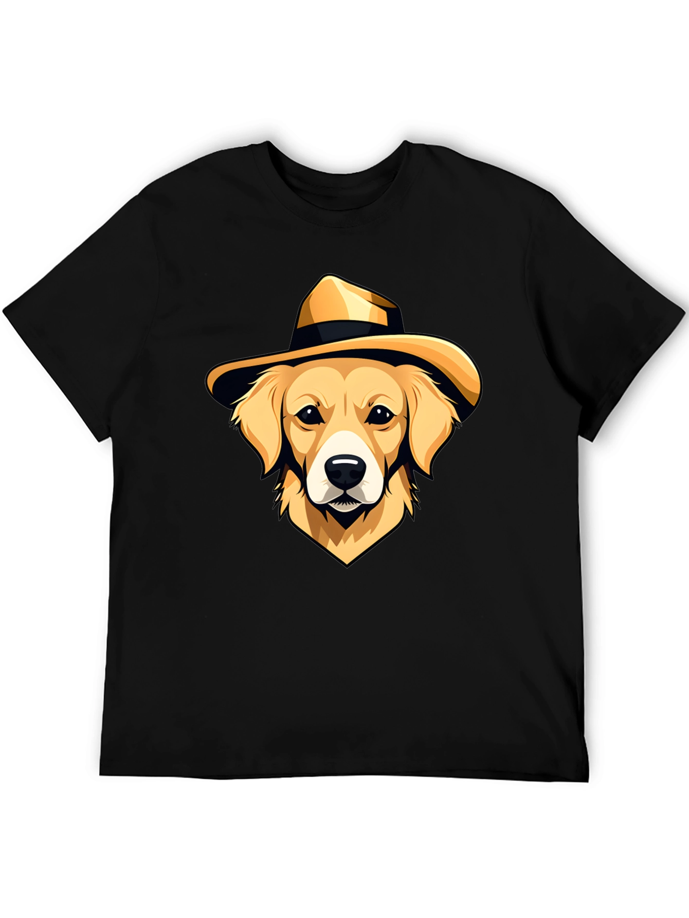 Dog in Hat Graphic T-Shirt - Cool Casual Wear