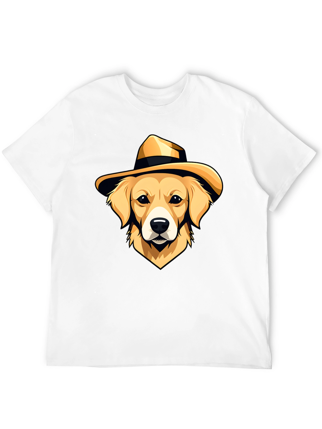 Dog in Hat Graphic T-Shirt - Cool Casual Wear