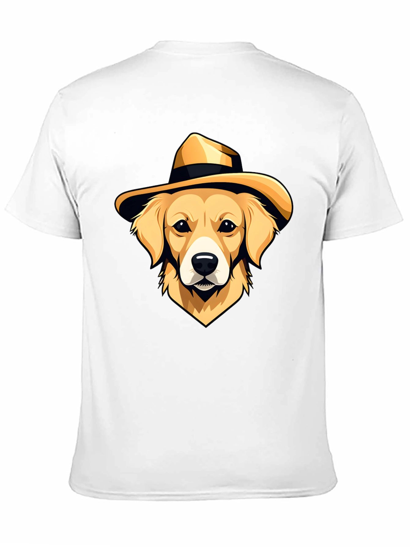 Dog in Hat Graphic T-Shirt - Cool Casual Wear