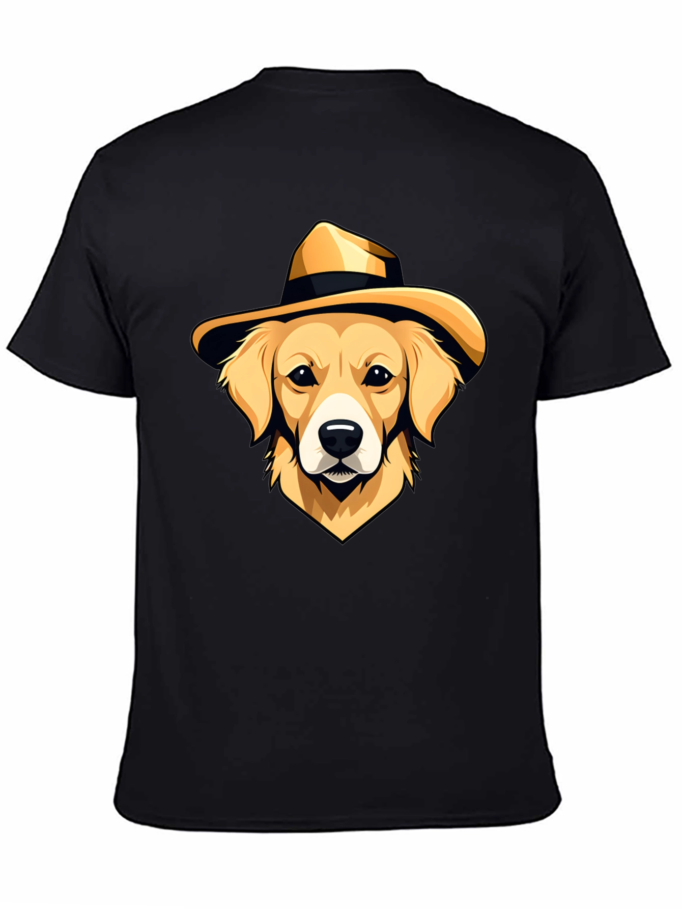Dog in Hat Graphic T-Shirt - Cool Casual Wear