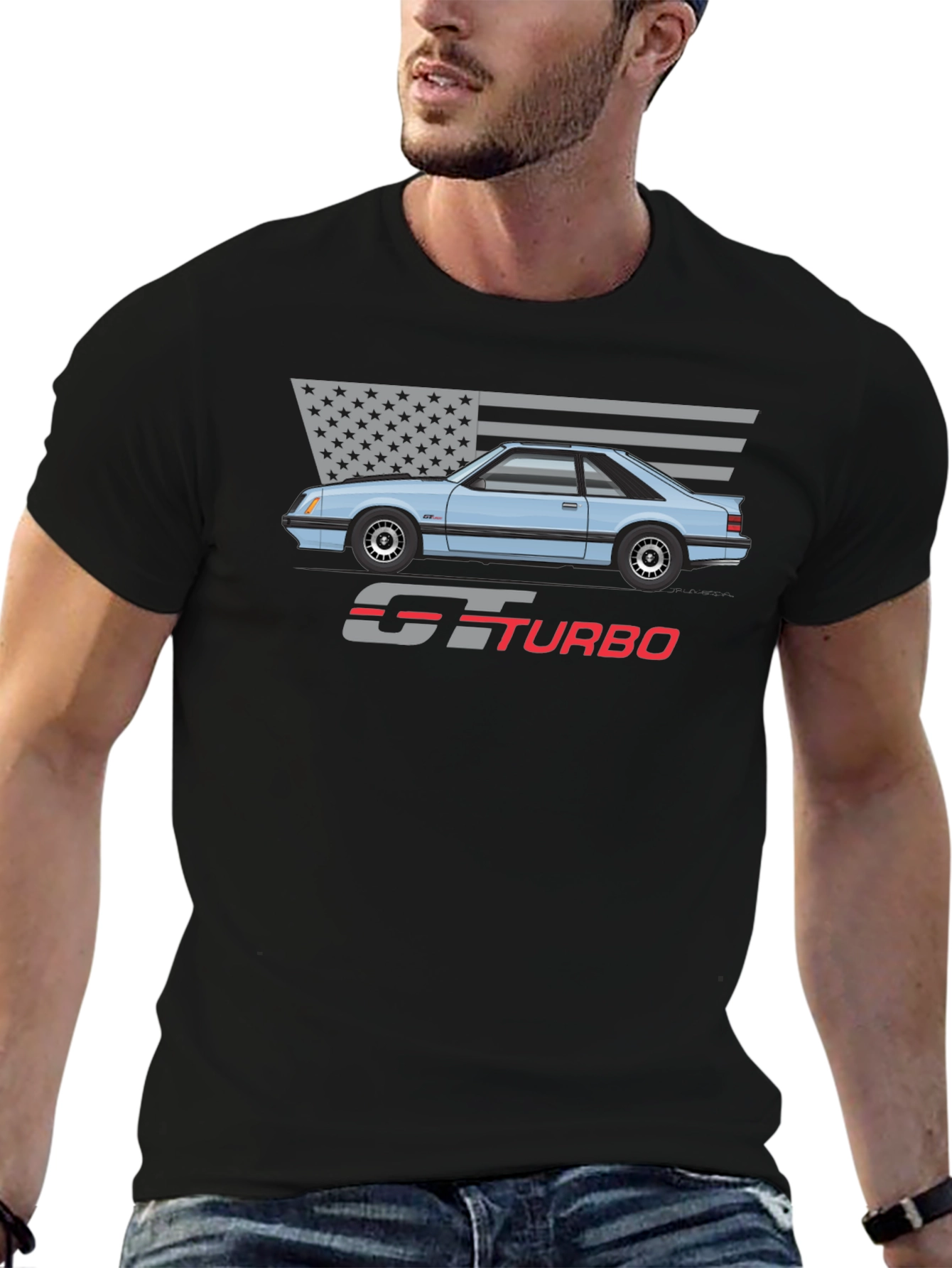 GT Turbo Graphic Tee - Classic Car Shirt
