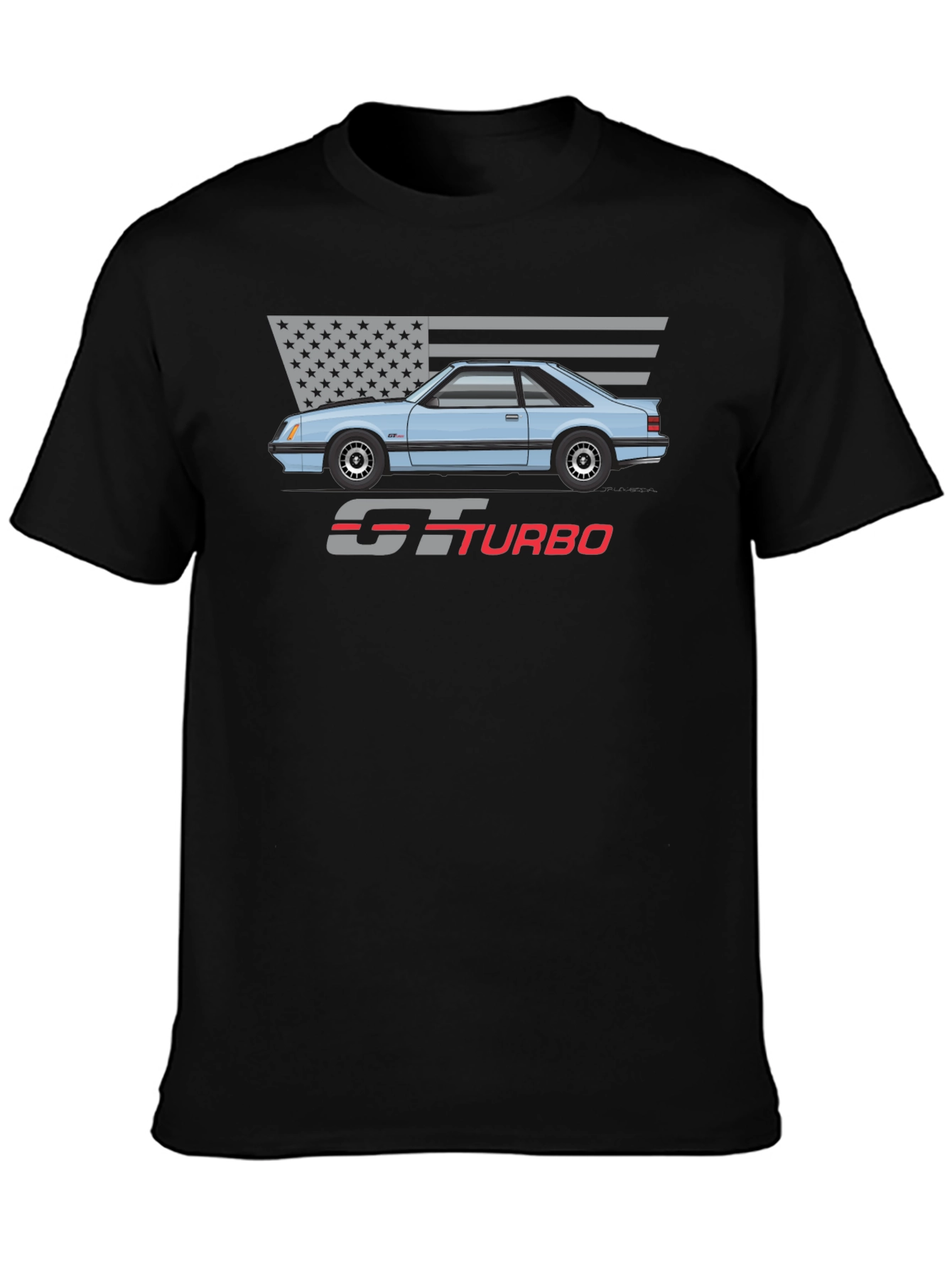 GT Turbo Graphic Tee - Classic Car Shirt