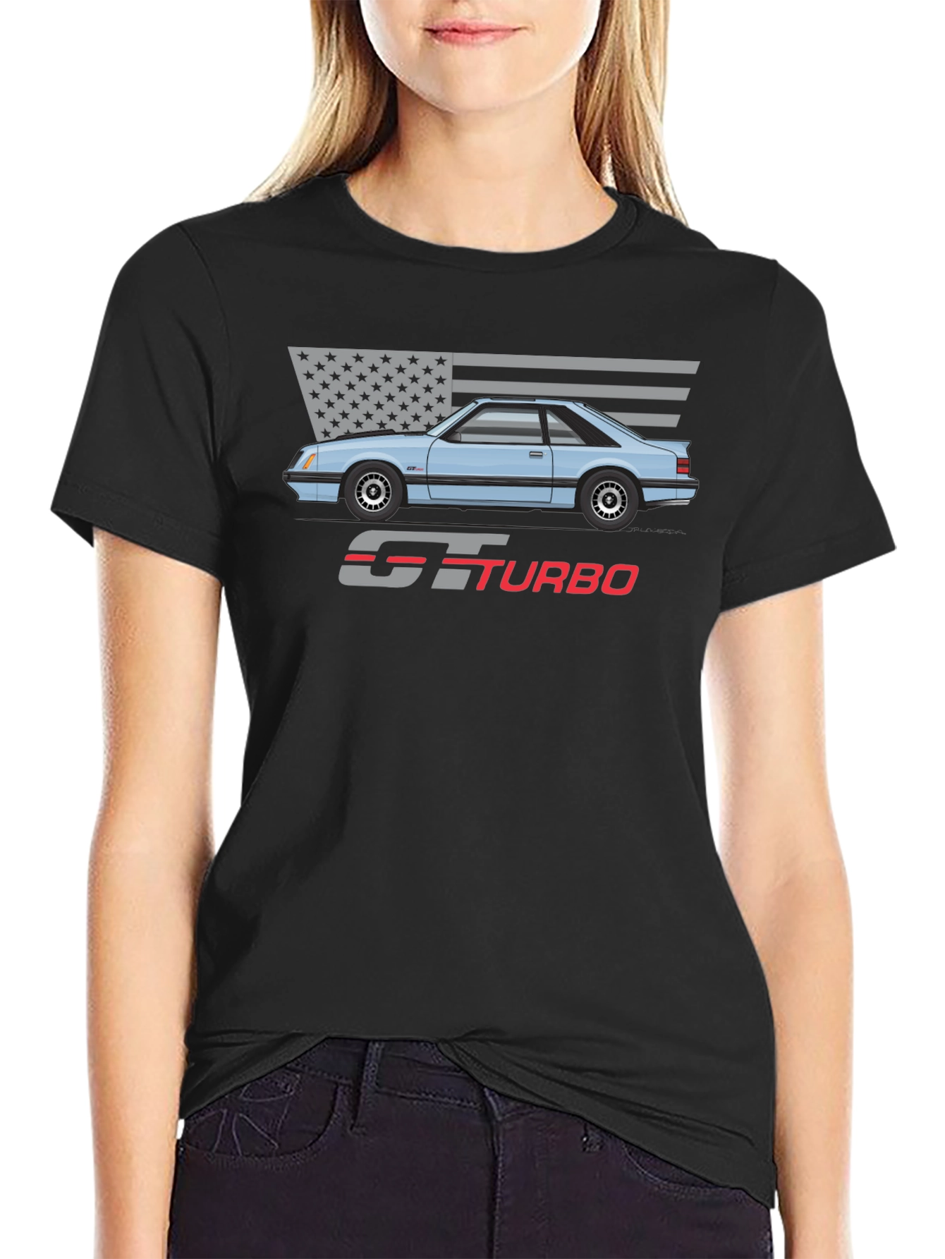 GT Turbo Graphic Tee - Classic Car Shirt