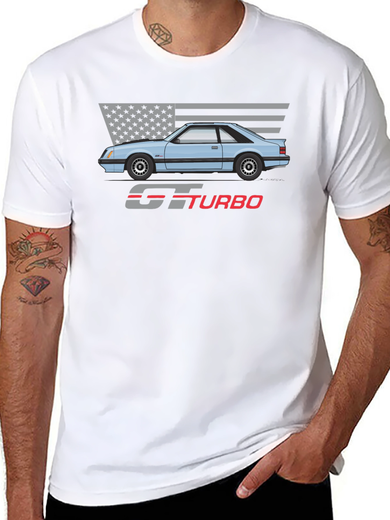 GT Turbo Graphic Tee - Classic Car Shirt