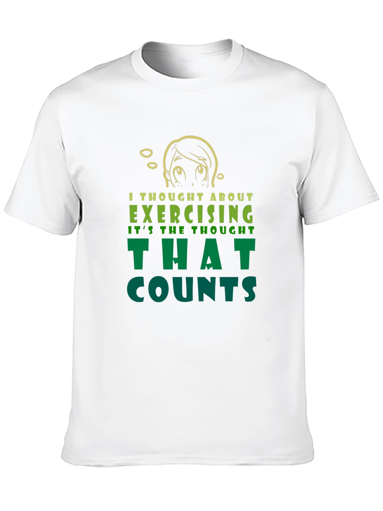 Funny Exercise Thought T-Shirt - Sarcastic Workout Tee