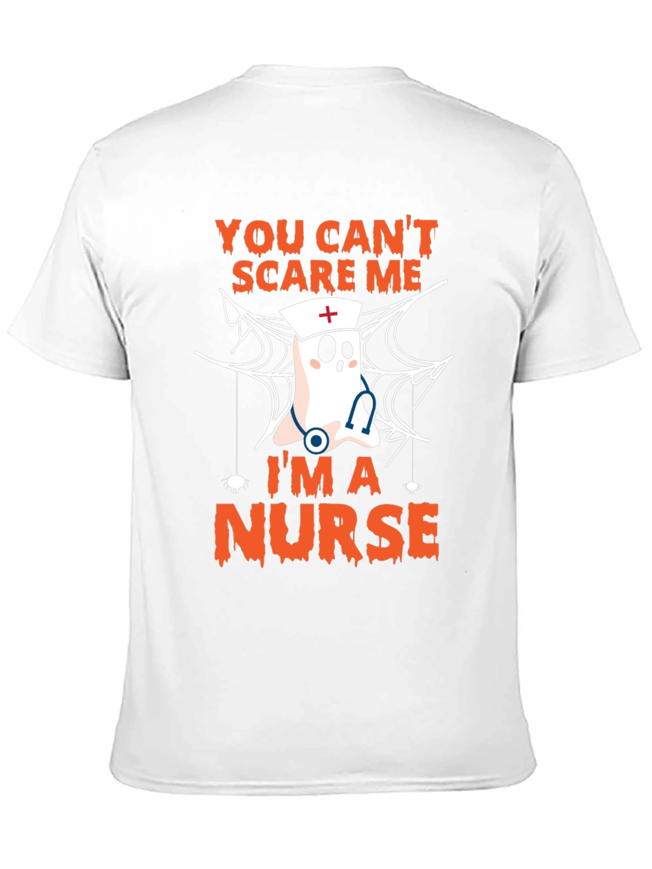 Halloween Nurse T-Shirt - You Cant Scare Me