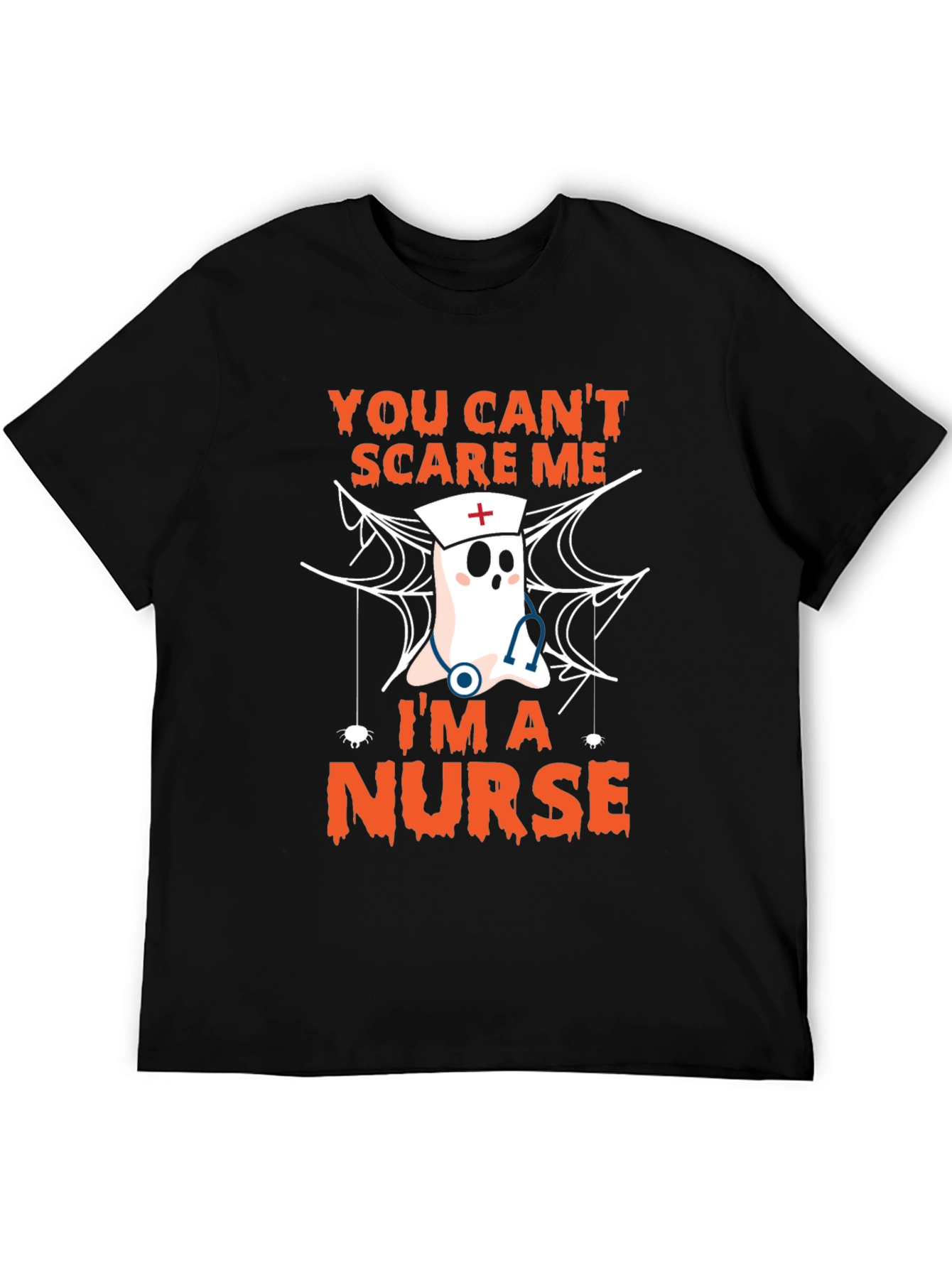 Halloween Nurse T-Shirt - You Cant Scare Me