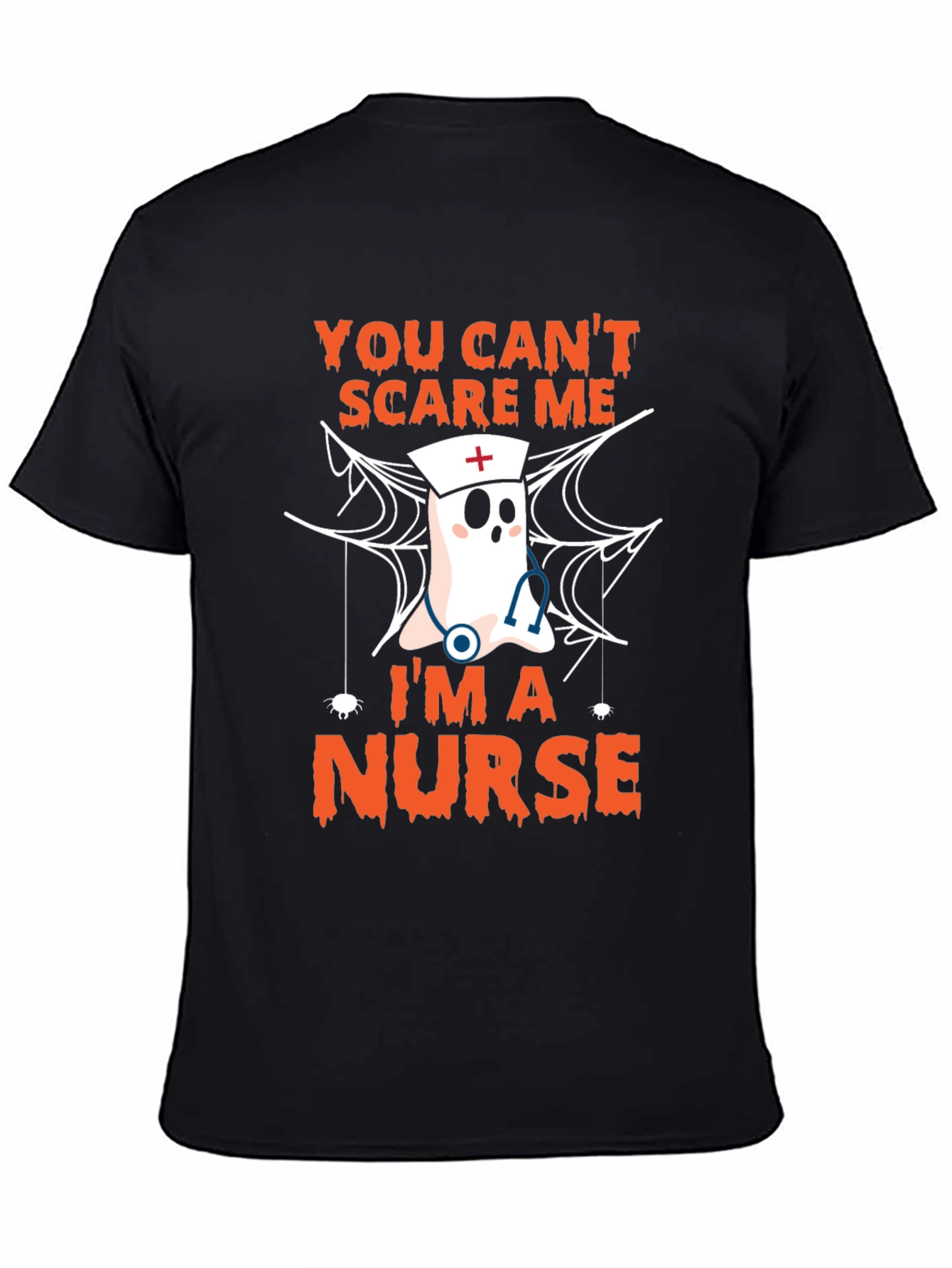 Halloween Nurse T-Shirt - You Cant Scare Me