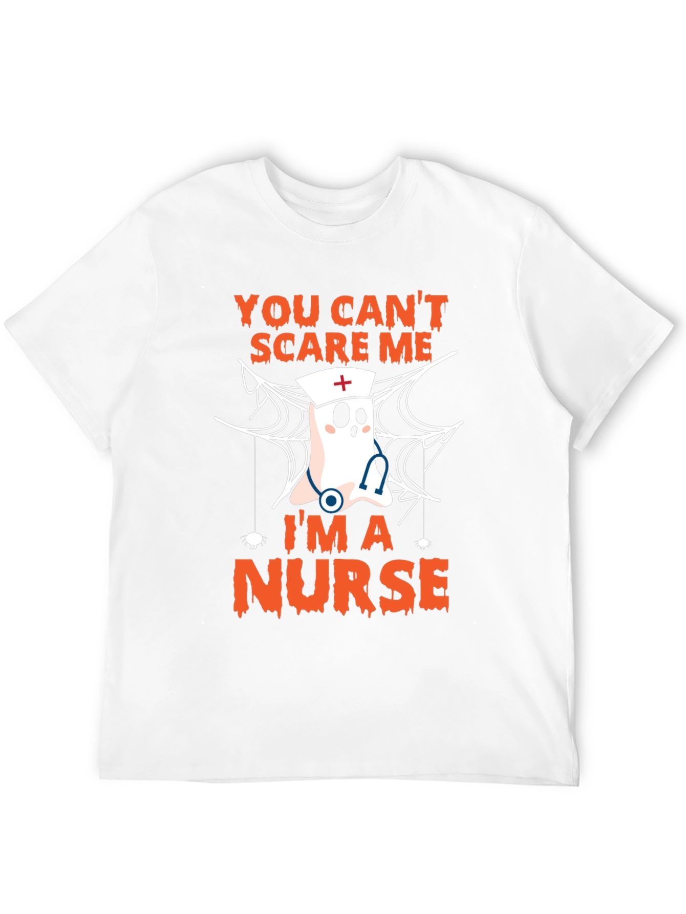 Halloween Nurse T-Shirt - You Cant Scare Me
