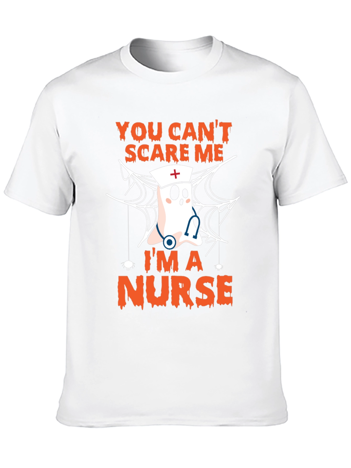 Halloween Nurse T-Shirt - You Cant Scare Me