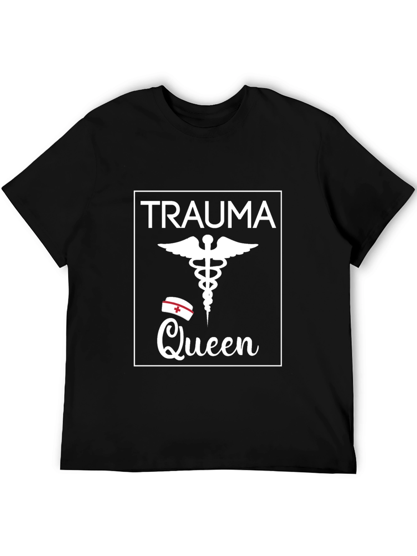 Trauma Queen Graphic T-Shirt - Nurse Caduceus Tee