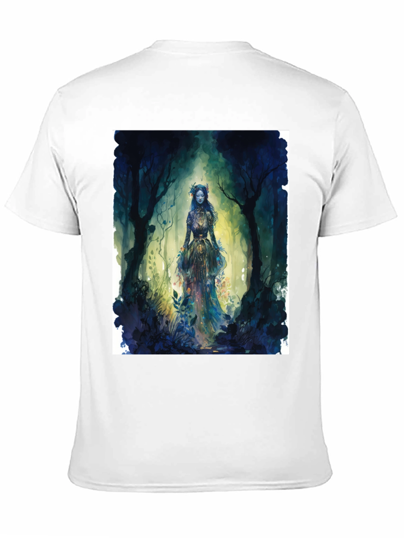 Mystic Forest Queen Graphic Tee - Black