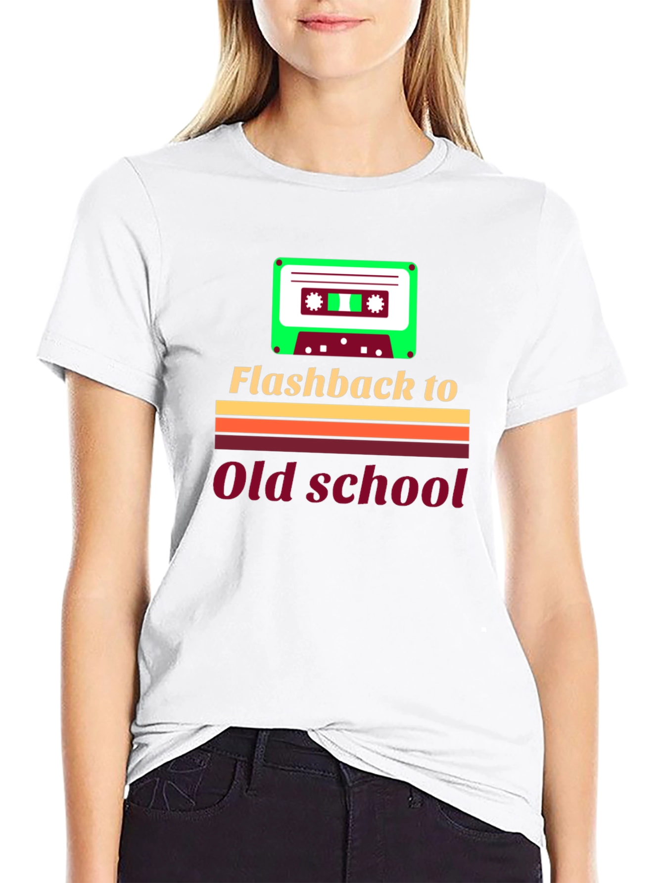 Flashback to Old School Retro Cassette T-Shirt