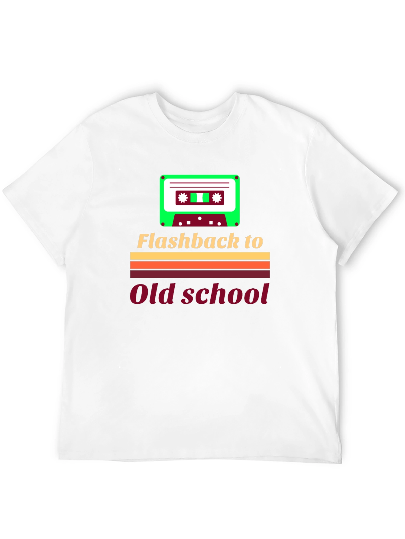 Flashback to Old School Retro Cassette T-Shirt