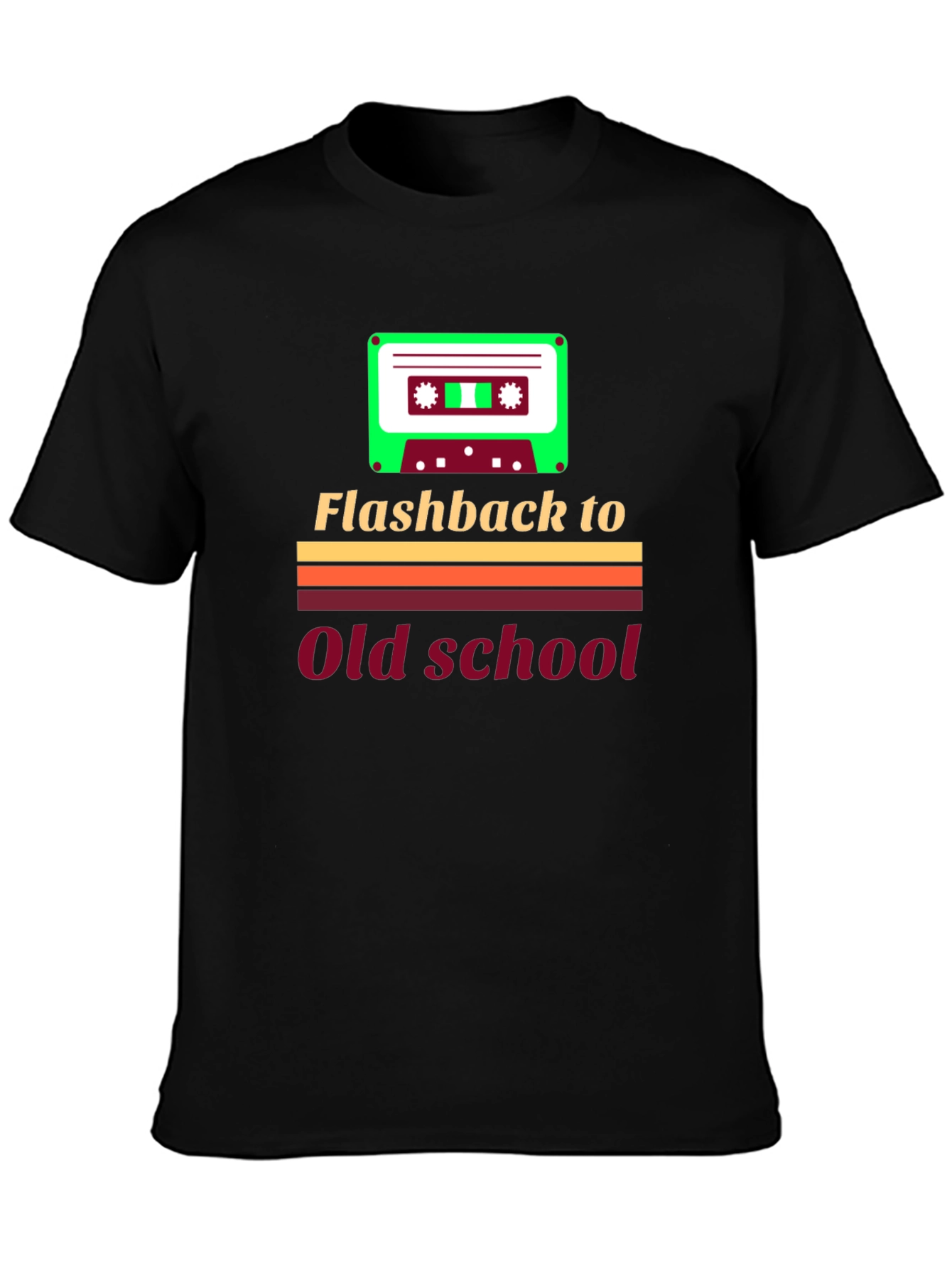 Flashback to Old School Retro Cassette T-Shirt