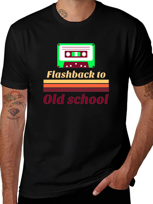 Flashback to Old School Retro Cassette T-Shirt