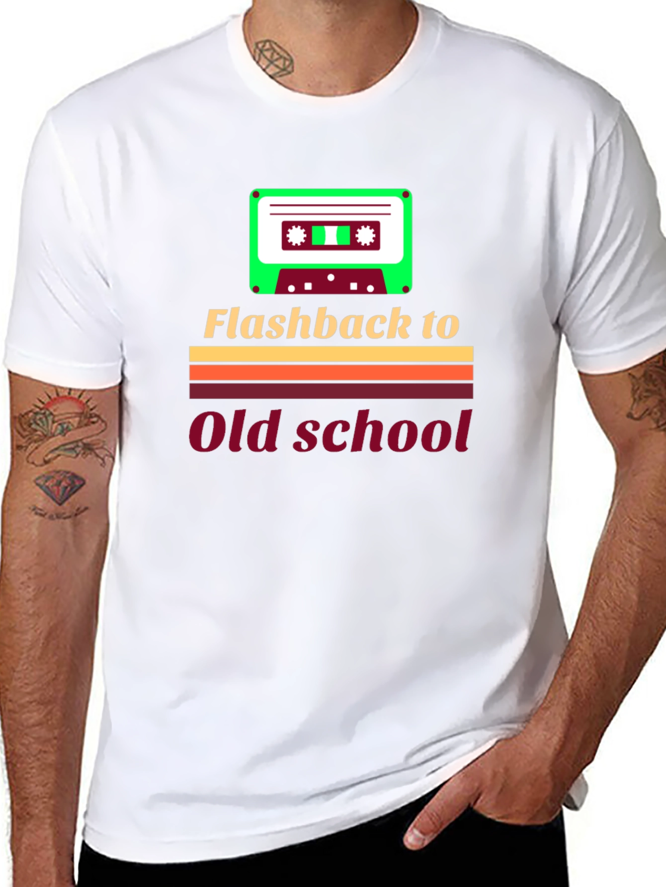 Flashback to Old School Retro Cassette T-Shirt